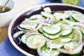 Cucumber with Feta salad