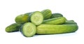 Cucumber isolate the white background Royalty Free Stock Photo