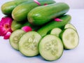 Cucumber kheera khira concombre gurke cucumis sativus cetriolo pepino-cucumber for salad slicing green food closeup view image