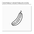 Cucumber line icon