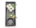 cucumber maki sushi - japanese food style Royalty Free Stock Photo