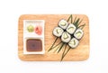 cucumber maki sushi - japanese food style Royalty Free Stock Photo