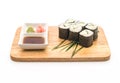 cucumber maki sushi - japanese food style Royalty Free Stock Photo