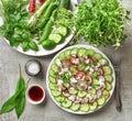 Cucumber and radish salad Royalty Free Stock Photo