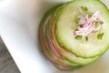 Cucumber and radish starter Royalty Free Stock Photo