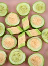 Cucumber Rounds Royalty Free Stock Photo