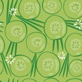 Cucumber Seamless Background