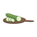 Cucumber, single icon in cartoon style.Cucumber, vector symbol stock illustration web.