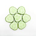 Cucumber slices Royalty Free Stock Photo