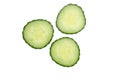 Cucumber slices Royalty Free Stock Photo