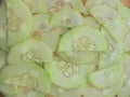 Cucumber slices background Royalty Free Stock Photo