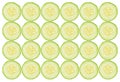 Cucumber slices background Royalty Free Stock Photo