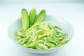 Cucumber and slices isolated