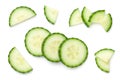 Cucumber Slices Isolated On White Background Royalty Free Stock Photo
