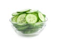 Cucumber slices salad Royalty Free Stock Photo