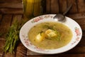 Cucumber soup traditional ukrainian and polish soup