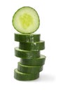 Cucumber stack Royalty Free Stock Photo