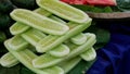 Cucumber piles in Indian road Royalty Free Stock Photo