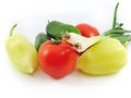 Cucumber tomato bulb pepper vegetable food