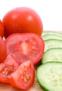 Cucumber and tomatoes Royalty Free Stock Photo