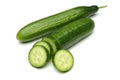 Cucumbers and Cucumbers Slices Royalty Free Stock Photo