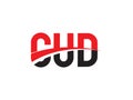 CUD Letter Initial Logo Design Vector Illustration