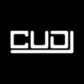 CUD letter logo creative design with vector graphic, CUD