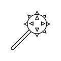 Cudgel icon element of weapon icon for mobile concept and web apps. Thin line cudgel icon can be used for web and mobile. Premium