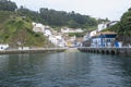 Cudillero, Asturias, Spain - 02 June, 2023. View of the village from the port Royalty Free Stock Photo