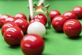 Snooker club atmosphere Royalty Free Stock Photo
