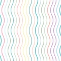 Cue colorful geometric vector pattern with vertical stripes Royalty Free Stock Photo
