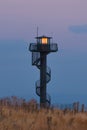 Cuellar firetower lighthouse in spain Royalty Free Stock Photo
