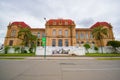 Cuenca, Ecuador - April 22, 2015: Colegio Benigno building as seen from outside view, very solid and typical european architecture