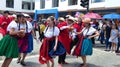 Folk dancers of Azuay province, Ecuador