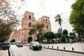 Cuenca, Ecuador - 2019 New Cathedral or Catedral de la Inmaculada Concepcion de Cuenca in center of Cuenca, UNESCO