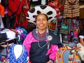 Woman of ethnic group Saraguro, Ecuador