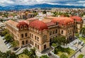 Cuenca, Ecuador / October 20, 2017 - Aerial view of the iconic B Royalty Free Stock Photo