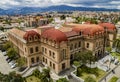 Cuenca, Ecuador - October 20, 2017 - Aerial view of the iconic Benigno Mal high school Royalty Free Stock Photo