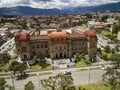 Cuenca, Ecuador - October 20, 2017 - Aerial view of the iconic Benigno Mal high school Royalty Free Stock Photo