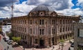 Cuenca, Ecuador / October 21, 2017 - Aerial view of the iconic M Royalty Free Stock Photo