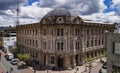 Cuenca, Ecuador - October 21, 2017 - Aerial view of the iconic Mayor`s Office Royalty Free Stock Photo