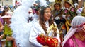 Cuenca, Ecuador. Parade Paseo del Nino on Christmas Royalty Free Stock Photo