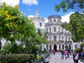 Cuenca. Ecudor, historic center of city, park Calderon