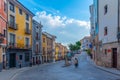 Cuenca, Spain, May 26, 2021: street in the old town of Cuenca, S Royalty Free Stock Photo