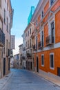 Cuenca, Spain, May 26, 2021: street in the old town of Cuenca, S Royalty Free Stock Photo