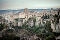 Cuenca, Spain 11 October , 2017. Cuenca Castilla-La Mancha, Spain , the famous casas colgadas, Unesco World Heritage SIte Royalty Free Stock Photo