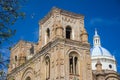 Cuencas Cathedral facade and dome Royalty Free Stock Photo