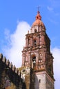 Belfry of the Cuernavaca cathedral in morelos, mexico Royalty Free Stock Photo