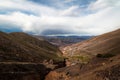 Cuesta de Lipan downhill highway to Purmamarca - Jujuy, Argentina Royalty Free Stock Photo