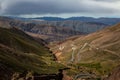 Cuesta de Lipan downhill highway to Purmamarca - Jujuy, Argentina